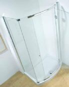 Kudos - Infinite - Bowed Hinged Door & Enclosure  1900mm high (excl. tray)