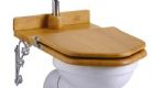 Burlington Deleted Products - Standard - Oak Throne Seat for High Level WC