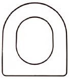  a Discontinued - Duravit - STARK 3 Solid Wood Replacement Toilet Seats