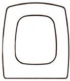  a Discontinued - Flaminia - FLUTE Solid Wood Replacement Toilet Seats
