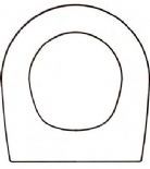  a Discontinued - Ideal Standard - WHITE Solid Wood Replacement Toilet Seats