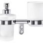 Inda Products Deleted  - Ego - Double Ring with tumbler & liquid soap dispenser