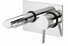 Britton Deleted - Prism - Wall Mounted Bath Filler Chrome Plated