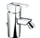Britton Deleted - Qube - Bidet Mixer With Pop Up Waste Chrome Plated