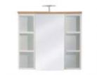 Joyou Products Deleted - Mio - Single Door Mirror Cabinet with Two Shelf Units