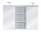 Joyou Products Deleted - Mio - Double Door Mirror Cabinet with Shelf Unit