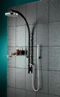 Britton Deleted - Prism - Inline Vertical Shower Pole with Handset Black