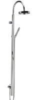 Britton Deleted - Prism - Shower Pole with Integral Divertor to Handset Chrome Plated