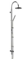 Britton Deleted - Prism - Shower Pole With Integral Divertor to Handset & Body Jets 