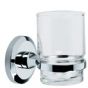 Britton Deleted - Solo - Toothbrush & Tumbler Holder Chrome Plated