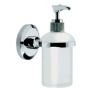 Britton Deleted - Solo - Wall Mounted Frosted Glass Soap Dispenser Chrome Plated