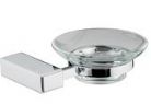 Britton Deleted - Chill - Wall Mounted Glass Soap Dish Chrome Plated