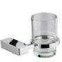 Britton Deleted - Chill - Wall Mounted Glass Tumbler & Holder Chrome Plated