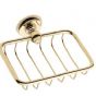 Britton Deleted - 1901 - Wire Soap Basket Gold Plated