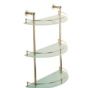 Britton Deleted - 1901 - 3 Tier Towel Shelf Chrome Plated