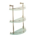 Britton Deleted - 1901 - 3 Tier Towel Shelf Chrome Plated