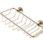 Britton Deleted - 1901 - Wire Soap & Sponge Basket Gold Plated
