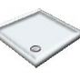  a Discontinued - Square - White/Indian Pearl Shower Trays