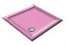  a Discontinued - Offset Quadrant - Flamingo Pink Shower Trays