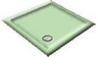  a Discontinued - Offset Quadrant - Light Green Shower Trays
