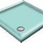  a Discontinued - Pentagon - Turquoise Shower Trays