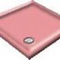  a Discontinued - Offset Pentagon  - Cameo Pink Shower Trays