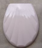  a Discontinued - Plastic - Peach Shell Toliet Seat