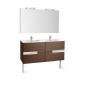 Roca - Victoria-N - Basin & base unit with 2 drawers, mirror & light With double basin