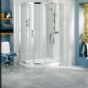 Showerlux - Glide - Round Offset Twin Door Shower Enclosure