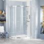 Showerlux - Glide - Round Offset Single Door Shower Enclosure