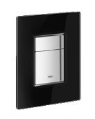 Grohe - Cosmo - Black Glass Vertical + Horizonal WC Wall Plate
