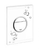 Grohe - Cosmo - Circles Glossy White & Chrome Printed Flush Plate