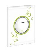Grohe - Cosmo - Circles Glossy White & Eco Green Print Flush Plate