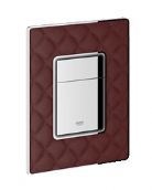 Grohe - Cosmo - Tanin Red Quilted Leather Flush Plate