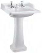 Burlington Deleted Products - Regal - Classic Basin with Invisible Overflow & Waste & Pedestal