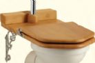 Burlington Deleted Products - Standard - Oak Throne Seat for Low Level WC