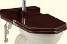 Burlington Deleted Products - Standard - Mahogany Throne Seat for Low Level WC
