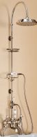 Burlington Deleted Products - Standard - Angled Bath Shower Mixer with Claremont Rigid Riser
