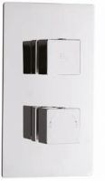 Hudson Reed - Kubix - Concealed Thermostatic Twin Valve By Claygate