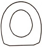  a Discontinued - Armitage - Saturn Solid Wood Replacement Toilet Seat