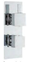 Synergy - Isis New - Concealed Thermostatic Twin Shower Valve LP1