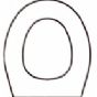  a Discontinued - Doulton  - Florette Solid Wood Replacement Toilet Seat