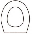  a Discontinued - Doulton  - Florette Solid Wood Replacement Toilet Seat