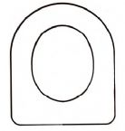  a Discontinued - Doulton  - MELLISA Solid Wood Replacement Toilet Seats