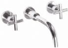 Hudson Reed - Helix Crosshead - Wall Mounted Basin Mixer By Claygate