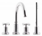 Hudson Reed - Helix Crosshead - Bath Shower Mixer 4TH By Claygate