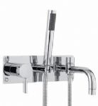 Hudson Reed - Helix Single Lever - Helix Crosshead Wall Mounted Bath Shower Mixer By Claygate