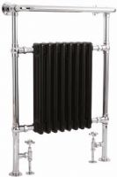 Hudson Reed - Marquis - Heated Towel Rail Chrome & Black By Claygate