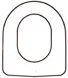  a Discontinued - Continental - Solid Wood Replacement Toilet Seat