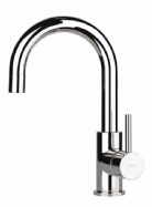 Abode - Harmonie - Swan Neck Single Lever Basin Mixer with Pop-up Waste by Abode